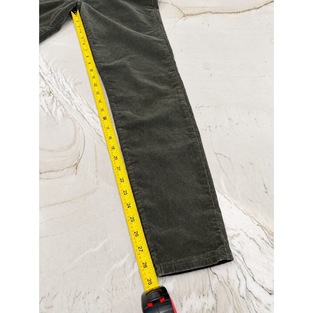 Quiet Luxury Preppy Heritage Olive Corduroy Skinny Pants KUT Diana Stretch 4 - Picture 8 of 14